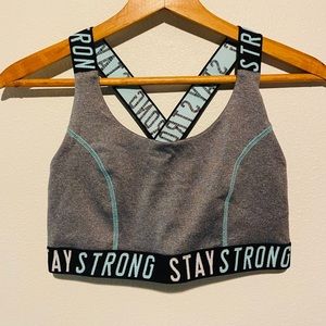 Everlast sports bra with criss-cross back